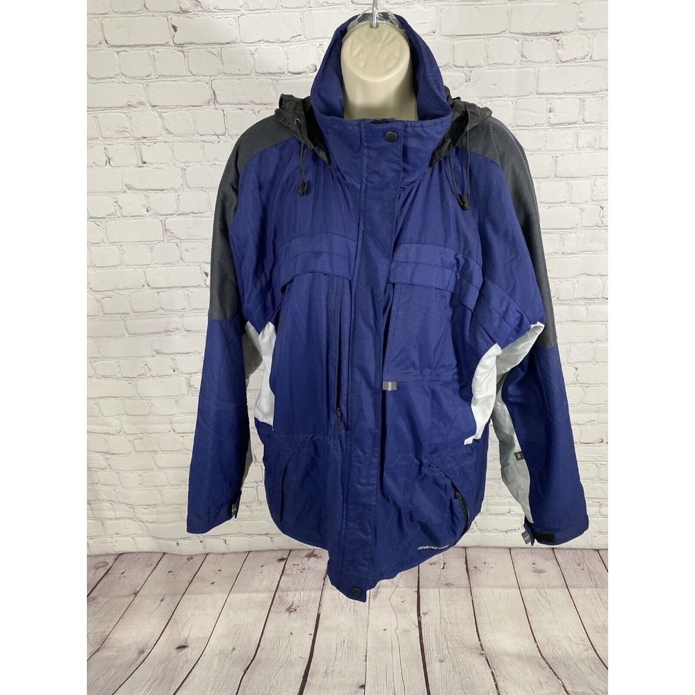 Boulder Gear Blue Gray Tuck Away Hood Thinsulate XO Ski Jacket Women’s Size 10